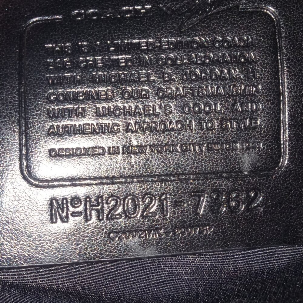 Limited edition Micheal Jordan Coach Back Pack - Picture 3 of 3